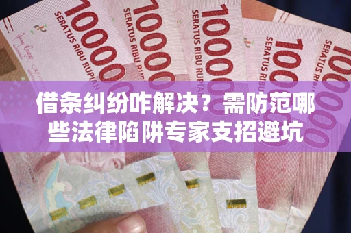 济南借条纠纷咋解决？需防范哪些法律陷阱专家支招避坑
