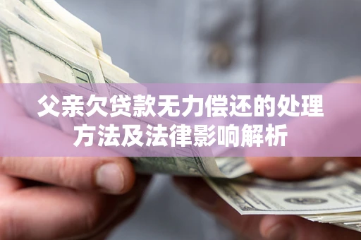济南父亲欠贷款无力偿还的处理方法及法律影响解析